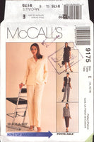 McCall's 9175 Separates: Long or Short Sleeve Jacket, Top, Pants and Skirt in Two Lengths, Sewing Pattern Size 14-18