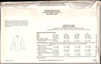 Kwik Sew 1909 Misses' Semi-Fitted, Lined or Unlined Blazer with Two Piece Sleeves, Uncut, Factory Folded Sewing Pattern Size 6-12