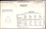 Kwik Sew 1909 Misses' Semi-Fitted, Lined or Unlined Blazer with Two Piece Sleeves, Uncut, Factory Folded Sewing Pattern Size 6-12