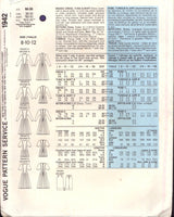 Vogue Basic Design 1942 Dress, Tunic and Skirt, Uncut, Factory Folded Sewing Pattern Size 8-10-12