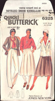 Butterick 6325 Sewing Pattern Women's Jacket Pants Skirt Size 8 Uncut Factory Folded