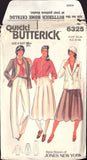 Butterick 6325 Sewing Pattern Women's Jacket Pants Skirt Size 8 Uncut Factory Folded