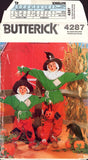 Butterick 4287 Sewing Pattern Children's Costumes Uncut Factory Folded