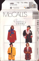 McCall's 7891 Sewing Pattern Jacket Scarf Size 12-14 Uncut Factory Folded