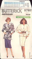 Butterick 5767 Sewing Pattern Skirt Top Size 8-10-12 Uncut Factory Folded