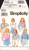 Simplicity 8628 Sewing Pattern Girl's Shirt Size 7-10 Uncut Factory Folded