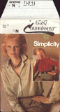 Simplicity 6587 Sewing Pattern, Size 10 or Size 14, Blouse, Uncut, Factory Folded