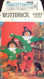 Butterick 4287 Sewing Pattern Children's Costumes Uncut Factory Folded