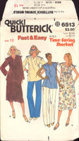 Butterick 6513 Sewing Pattern Maternity Dress Belt Tunic Pants Skirt Size 12 Uncut Factory Folded