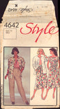 Style 4642 Sewing Pattern Jacket Top Skirt Trousers Size 10 Uncut Factory Folded