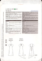 Vogue 7874 Slightly Flared, Asymmetrical Hem Halter Dress, Uncut, Factory Folded Sewing Pattern Size 6-8-10