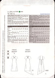 Vogue 7874 Slightly Flared, Asymmetrical Hem Halter Dress, Uncut, Factory Folded Sewing Pattern Size 6-8-10