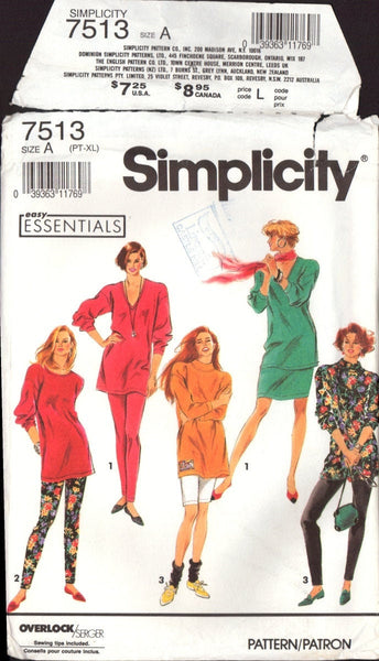 Butterick 7513 Sewing Pattern Skirt Pants or Shorts Tunic Size 6-24 Uncut Factory Folded
