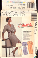 McCall's 3542 Sewing Pattern Dress And Belt Size 12 Uncut Factory Folded