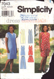 Simplicity 7043 Pants, Shorts, Dress, Vest, Uncut, Factory Folded, Sewing Pattern Size 12-14-16