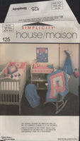 Simplicity 125 Nursery accessories Patterns One Size Uncut Factory Folded