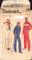 Butterick 5687 Retro Men's Ski Wear: Fitted Jacket and Detachable Pants, Uncut, Factory Folded Sewing Pattern Size 40 (102 cm)