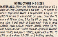 Vintage Knitted Roland Rat Sweater Pattern Instant Download PDF 3 pages