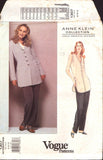 Vogue 1307 Anne Klein Sewing Pattern, Jacket, Top And Pants, CUT TO SIZE 10