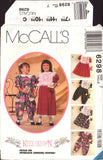 McCall's 6298 Kitty Benton Gourmet Sewing: Girls' Dress, Jumpsuit and Tabards, Uncut, Factory Folded Sewing Pattern Size 7