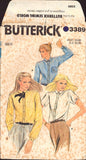 Butterick 3389 Loose Fitting Blouses with Pointed or Shaped Collar and Two Sleeve Lengths, Sewing Pattern Size 10 CUT