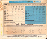 McCall's 6996 Men's PulloverTops with Long or Short Raglan Sleeves and Neckline Variations, Uncut, Factory Folded Sewing Pattern Size 34-36