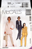 McCall's 8636 Semi-Fitted, Lined Below-Hip Jacket and Pants with Front Pleats, Uncut, Factory Folded, Sewing Pattern Size 8-12