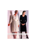 Butterick 6271 Richard Warren Loose Fitting, A-Line Blouson Dress with Bias Cummerbund, Uncut, Factory Folded Sewing Pattern Size 14