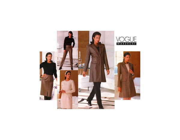 Vogue 2176 Jacket, Dress, Top, Skirt and Pants, Uncut, Factory Folded Sewing Pattern Plus Size 18-20-22