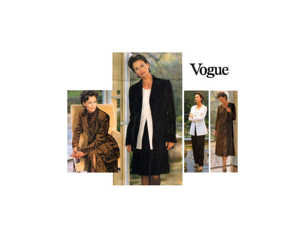 Vogue 1662 Jacket, Dress, Top, Skirt, Pants, Shawl and Scarf, Uncut, Factory Folded Sewing Pattern Size 12-14-16