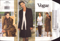 Vogue 1662 Jacket, Dress, Top, Skirt, Pants, Shawl and Scarf, Uncut, Factory Folded Sewing Pattern Size 12-14-16