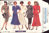 Vogue Basic Design 1942 Dress, Tunic and Skirt, Uncut, Factory Folded Sewing Pattern Size 8-10-12