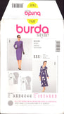 Burda 7127 Retro 50s Look Dress with Slim or Flared Skirt, Uncut, Factory Folded Sewing Pattern Multi Plus Size 8-20
