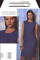 Vogue American Designer 1156 Anne Klein Fitted, Lined Dress with Princess Seams, Uncut, Factory Folded Sewing Pattern Multi Plus Size 16-22