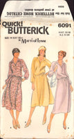 Butterick 6091 Sewing Pattern Dress Top Skirt Size 14 Uncut Factory Folded