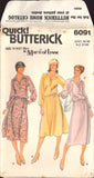 Butterick 6091 Sewing Pattern Dress Top Skirt Size 14 Uncut Factory Folded