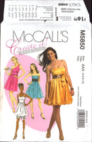 McCall's 5850 Sewing Pattern Dress Size 4-10 Uncut Factory Folded