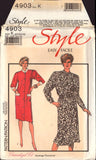 Style 4903 Sewing Pattern Dress Size 8-10-12 Uncut Factory Folded