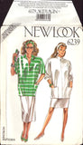 New Look 6239 Sewing Pattern Women's Top Skirt Size 8-18 Uncut Factory Folded