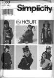 Simplicity 7363 Boys' And Girls' Accessories, Uncut, Factory Folded Sewing Pattern Size S. M. L