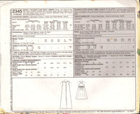 McCall's 2345 Children's And Girl's Jumper Dress Sewing Pattern Size Misses 8-22 Children 3-8 Uncut Factory Folded