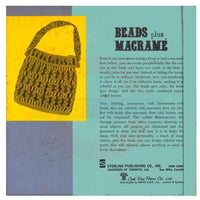 Beads Plus Macramé 1971 - Applying Knotting Techniques To Beadcraft PDF 50 pages