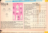 Simplicity 6624 Stretch Knit Tops with Long or Short Sleeves and Neckline Variations, Uncut, Factory Folded Sewing Pattern Size 6-8