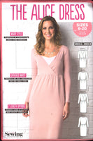 Simply Sewing The Alice Dress with Wrap Bodice, Gathered Waist, Two Sleeve and Skirt Lengths, U/C, F/F Sewing Pattern Multi Plus Size 6-20