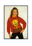 Vintage Knitted Tweety Sweater Pattern Instant Download PDF 3 pages