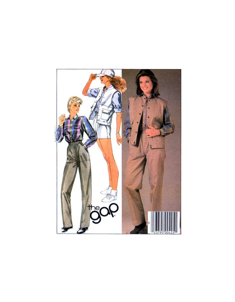McCall's 8970 The Gap, Safari Style Vest, Shirt and Pants or Shorts, Uncut, Factory Folded Sewing Pattern Size 10-12