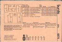 Burda 6974 Cap Sleeve Jumpsuit in Two Lengths, Uncut, Factory Folded Sewing Pattern Multi Size 8-16