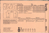 Burda 6974 Cap Sleeve Jumpsuit in Two Lengths, Uncut, Factory Folded Sewing Pattern Multi Size 8-16