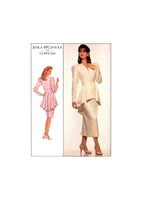 Simplicity 8947 Jessica McClintock for Gunne Sax Peplum Jacket Top and Skirt, Uncut, Factory Folded Sewing Pattern Size 12 or 16