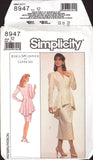 Simplicity 8947 Jessica McClintock for Gunne Sax Peplum Jacket Top and Skirt, Uncut, Factory Folded Sewing Pattern Size 12 or 16